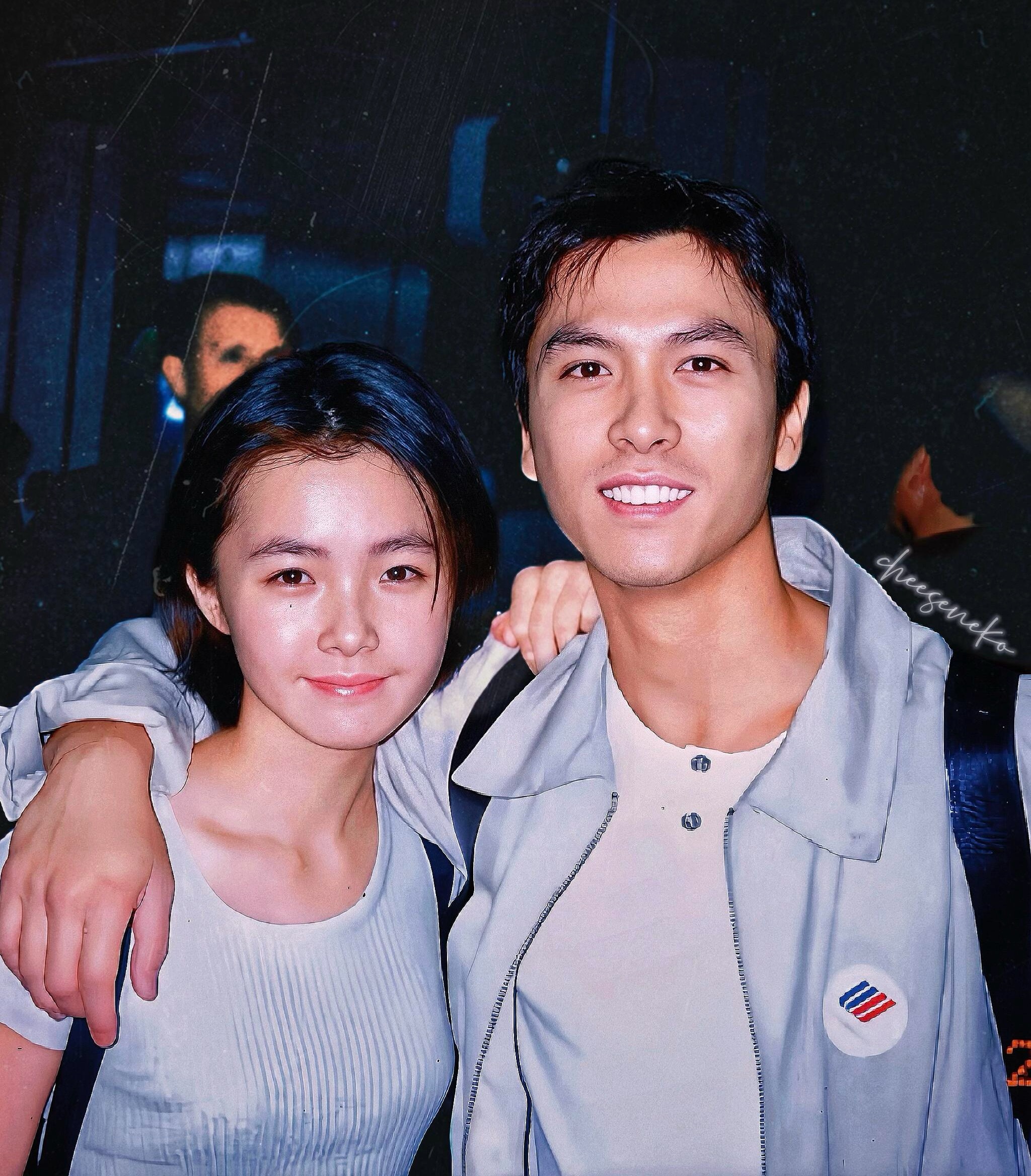 甄子丹和妹妹甄子菁 