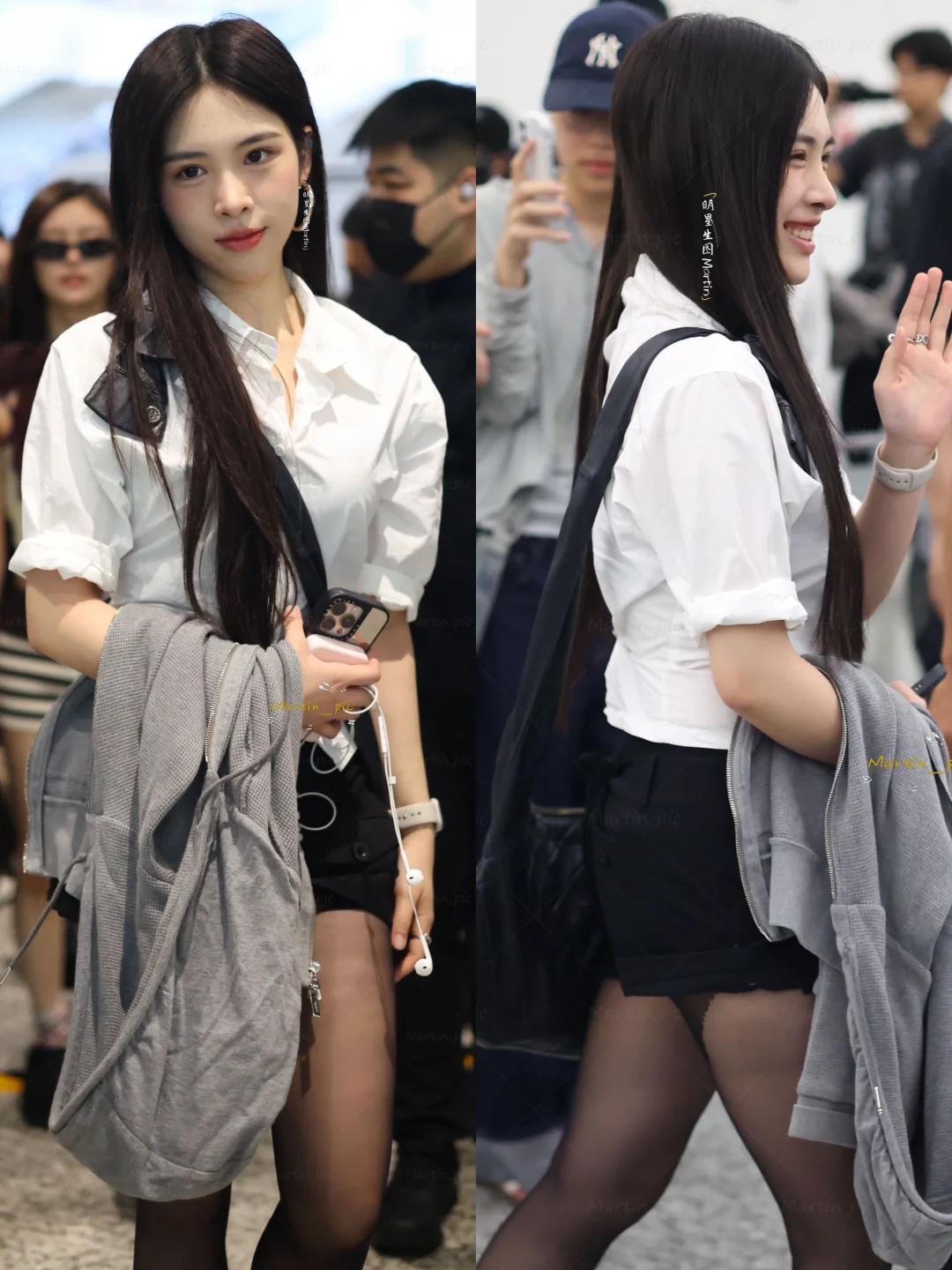 RED女团彭湘蕊机场生图 今日份是黑丝辣妹