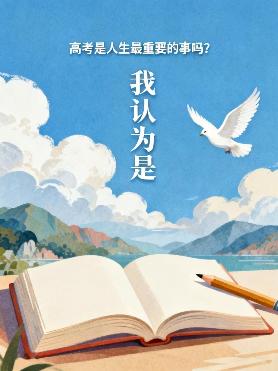 我认为是高考之所以是人生最重要的事，原因诸多。它是一场公平的角逐，无论出身贫富、