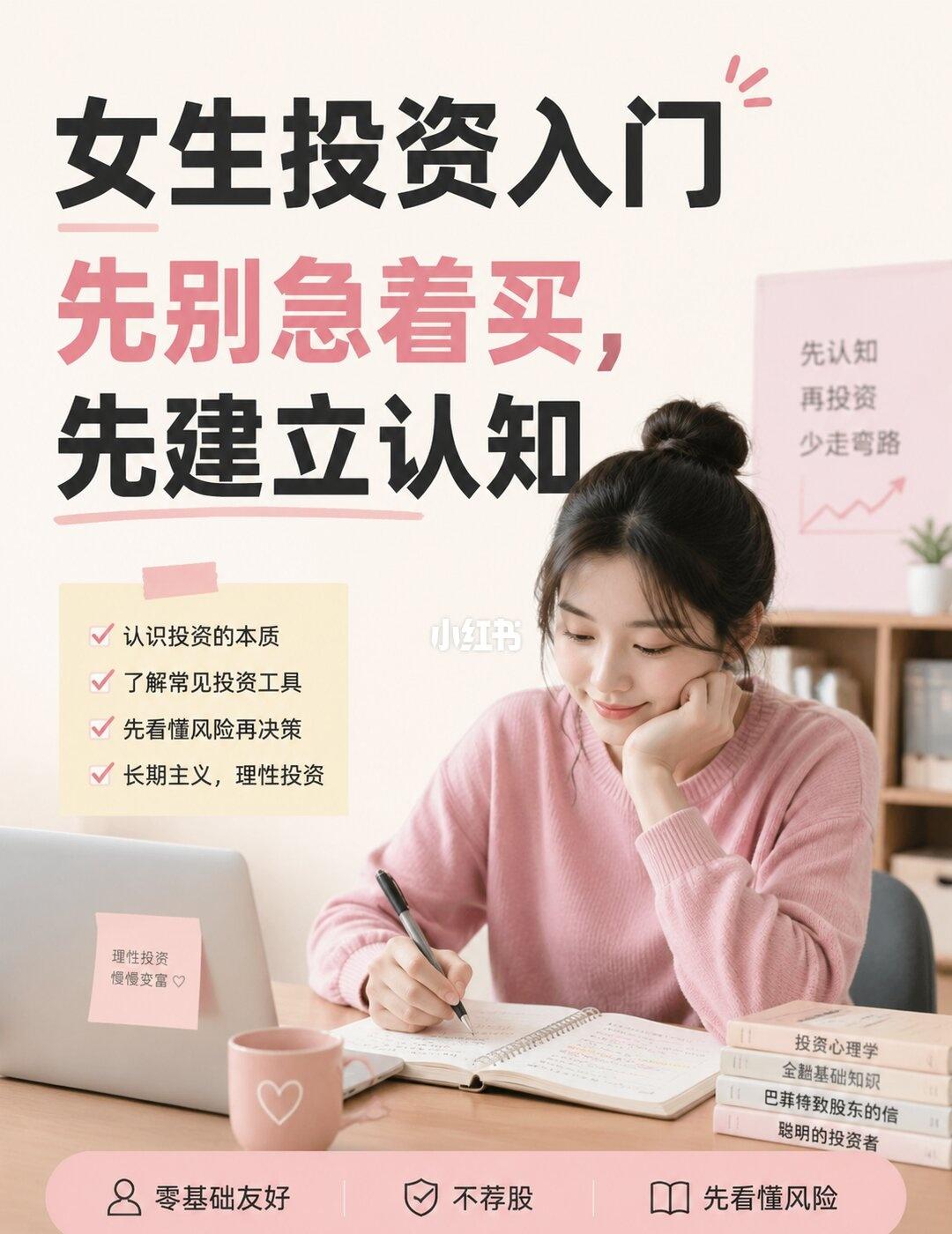 女生自学投资，先建立这套基础认知
清醒，比冲动更接近长期安全感。
投资不是比谁胆