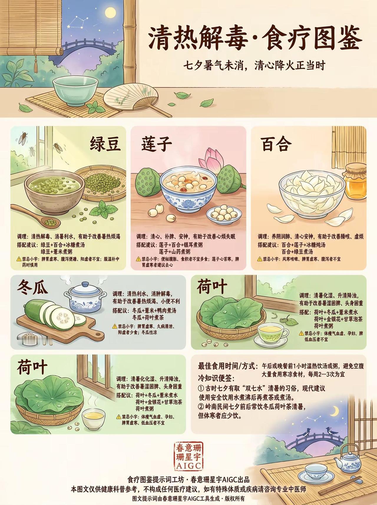 七夕居然适合清热降火？🌿。脸上冒痘、心烦睡不好？七夕这天，老祖宗早就提醒：该清