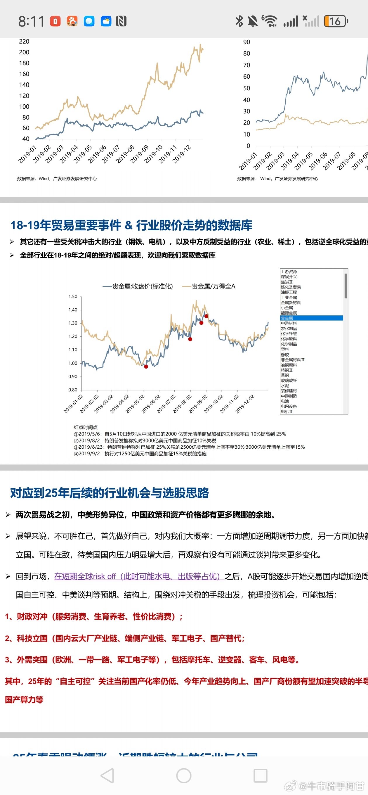 早 特不靠谱周末又发关税豁免太忙了[doge]看看行业观点（消息来源：广发证券）