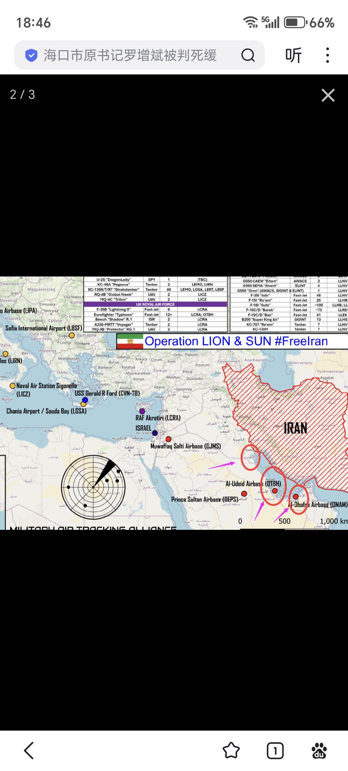 伊朗在持续对以色列进行弹道导弹发射攻击的同时，对伊朗附近的巴林，阿联酋，卡塔尔境