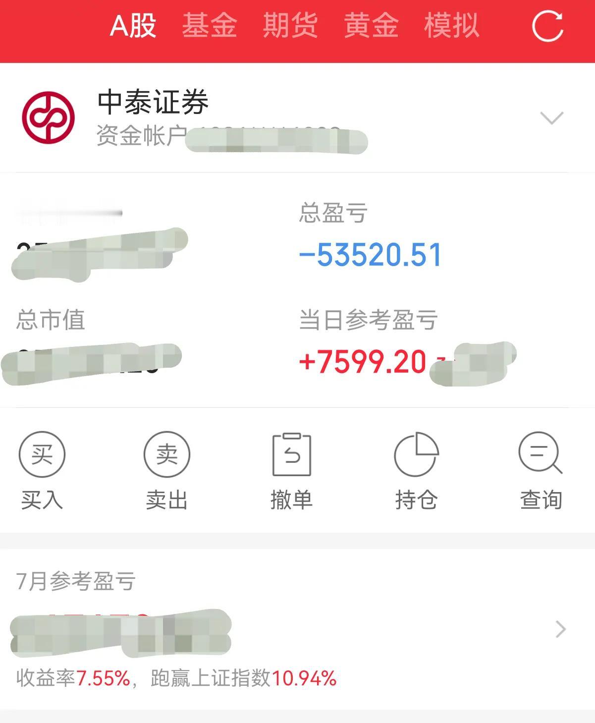 老登股这个月腰杆也是挺起来了，持续回血中……[捂脸]不知道需要多久才能回本，回本