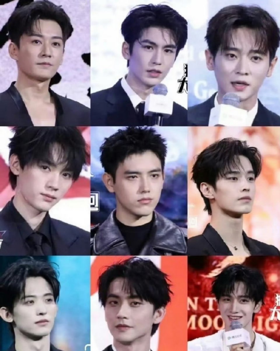 男明星的  谁是帅哥一目了然  你们第一眼看到谁？[来] ​ ​​​