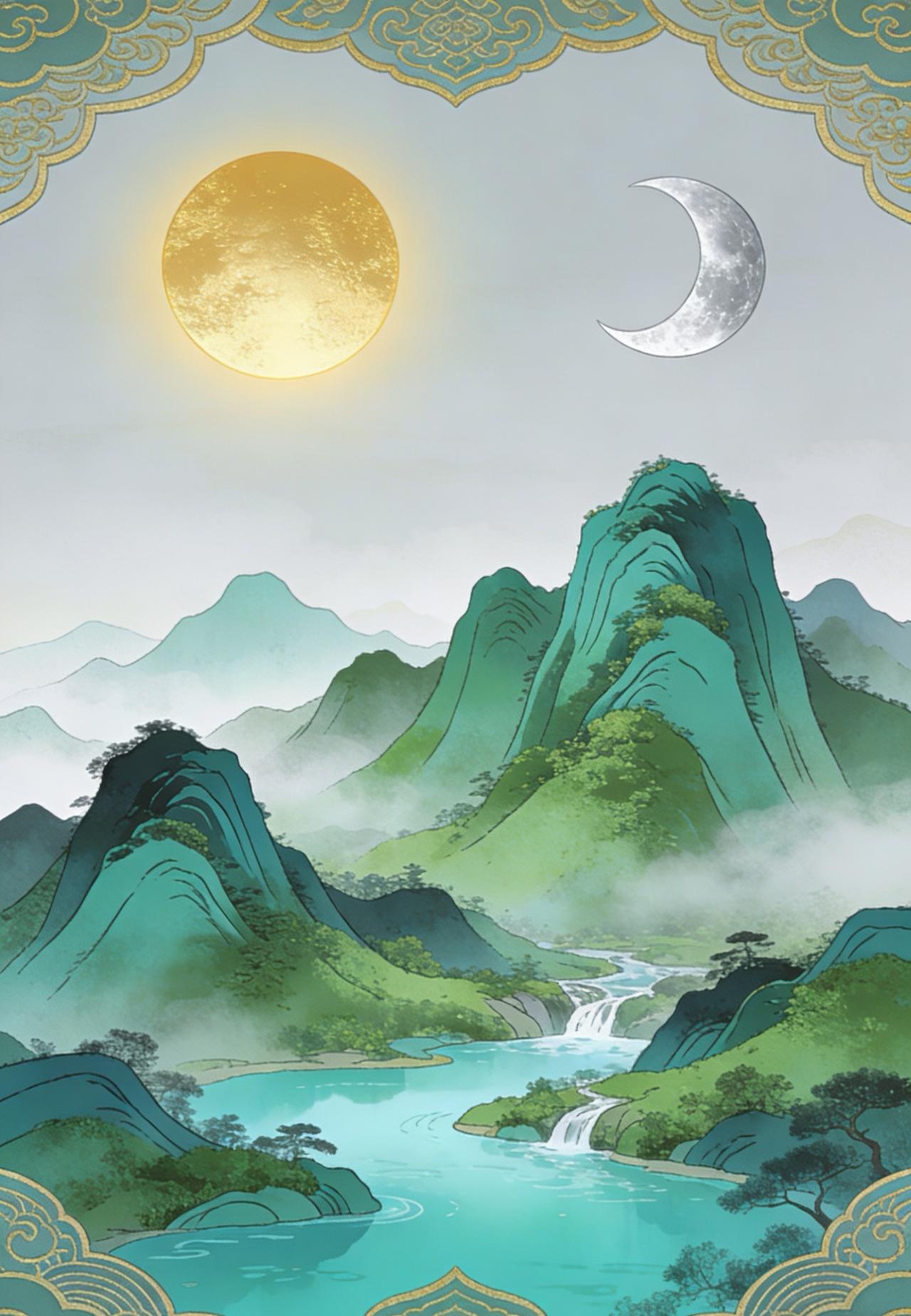 上联:天高悬日月，下联有请地阔载山河