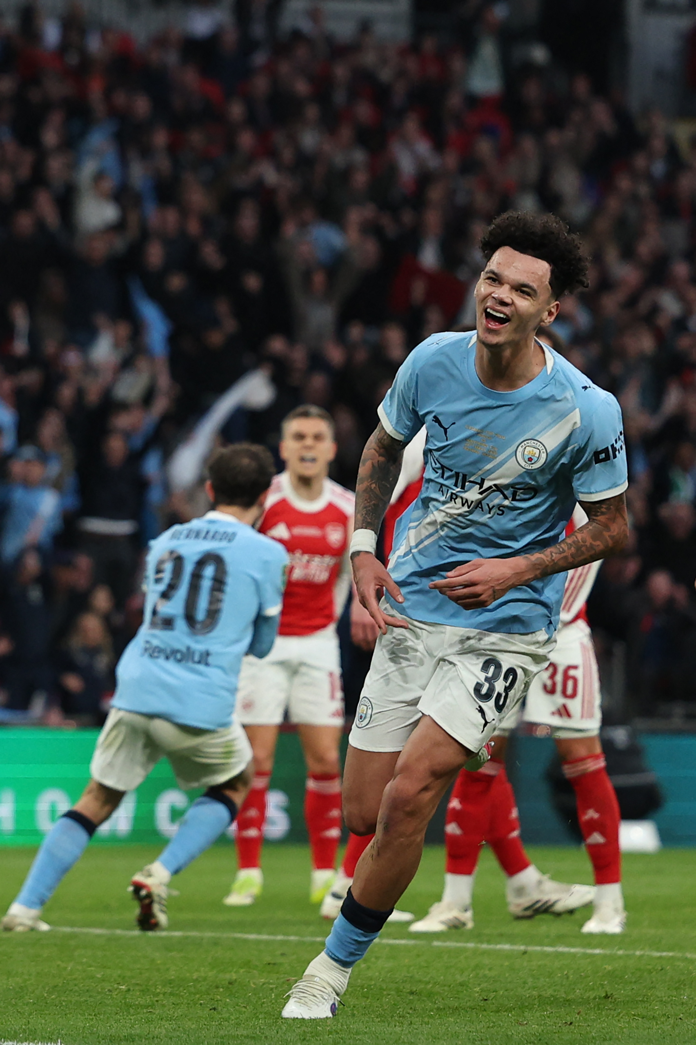 曼城尼科·奥赖利 | 联赛杯决赛全场最佳：⚽️ 2 - 进球🏹 2 - 射门?