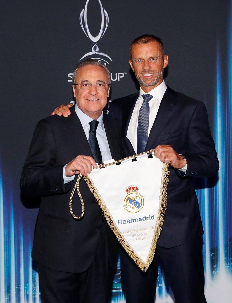 阿斯报：欧足联主席切费林明天将与弗洛伦蒂诺并肩坐在伯纳乌球场，这结束了近年来两人