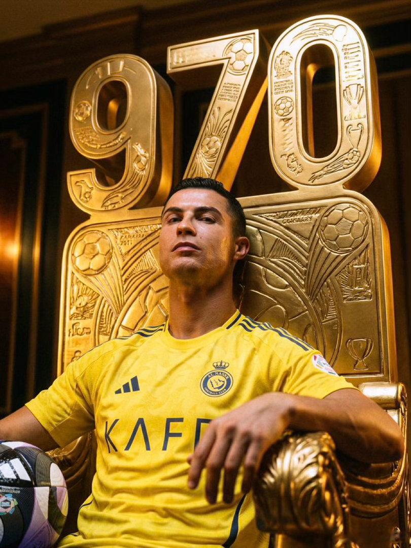 另一方面 C罗实现了970球的里程碑利雅得胜利2比0吉达国民C罗第970球热点现