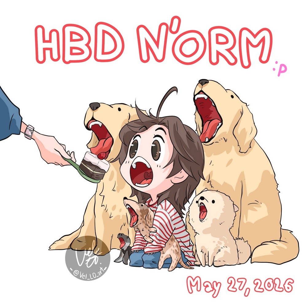 祝Orm生日快乐🥳 今年满24岁了，愿你身体健康，不疼不病，每天充满幸福到能尽