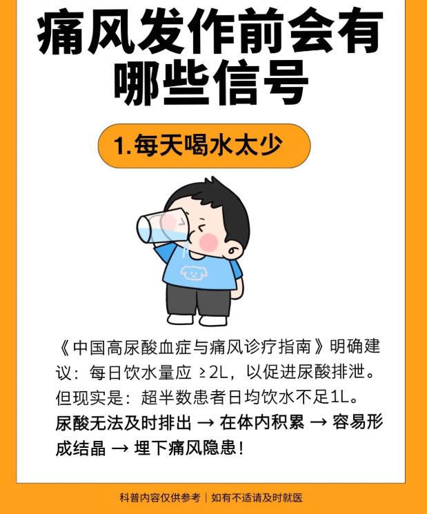 痛风来袭早有暗示，这些前兆信号一定要读懂