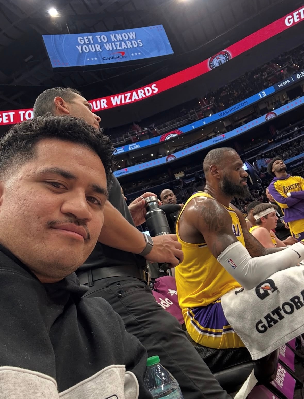 令人羡慕的座位…nba湖人