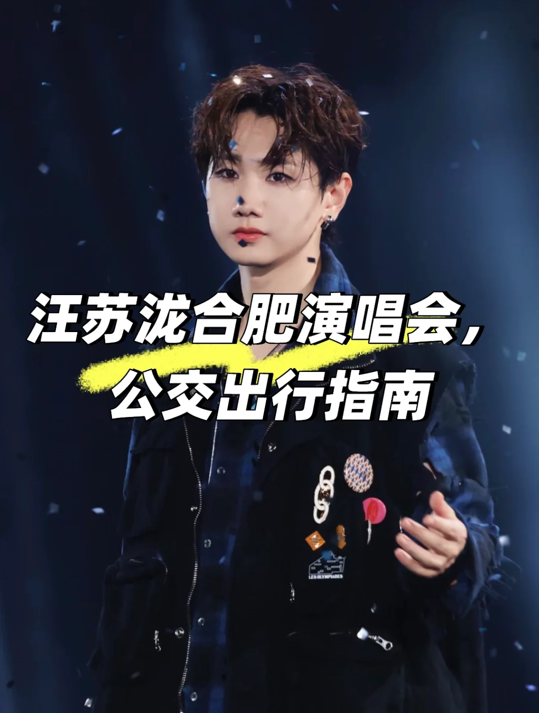 汪苏泷合肥演唱会， 公交出行指南🚌