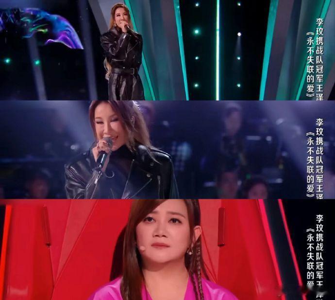 当时李玟有多痛苦？梁静茹的表情说明了一切…李玟就是因为这场表演，加重了自己的腿伤