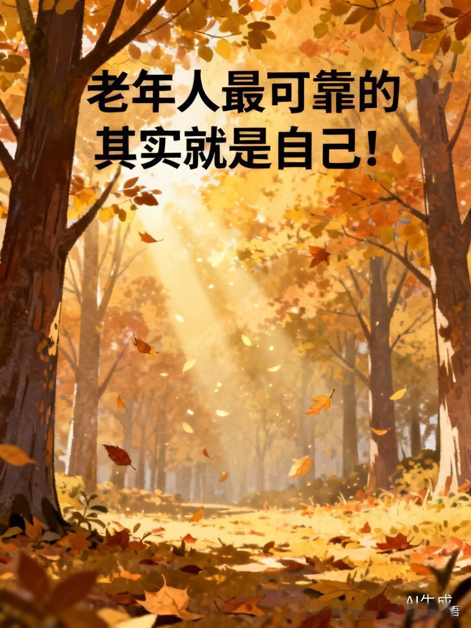 沉重话题巧言说
晚年老人最可靠的实则是自己！一旦卧床不起，便只能听天由命。就如文