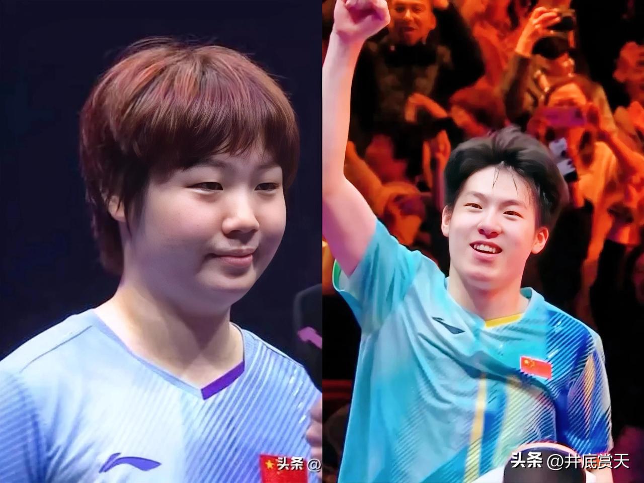 如果今晚蒯曼赢了，温瑞博也赢了，这是不是我们想要的最好结果。
王楚钦、孙颖莎，一