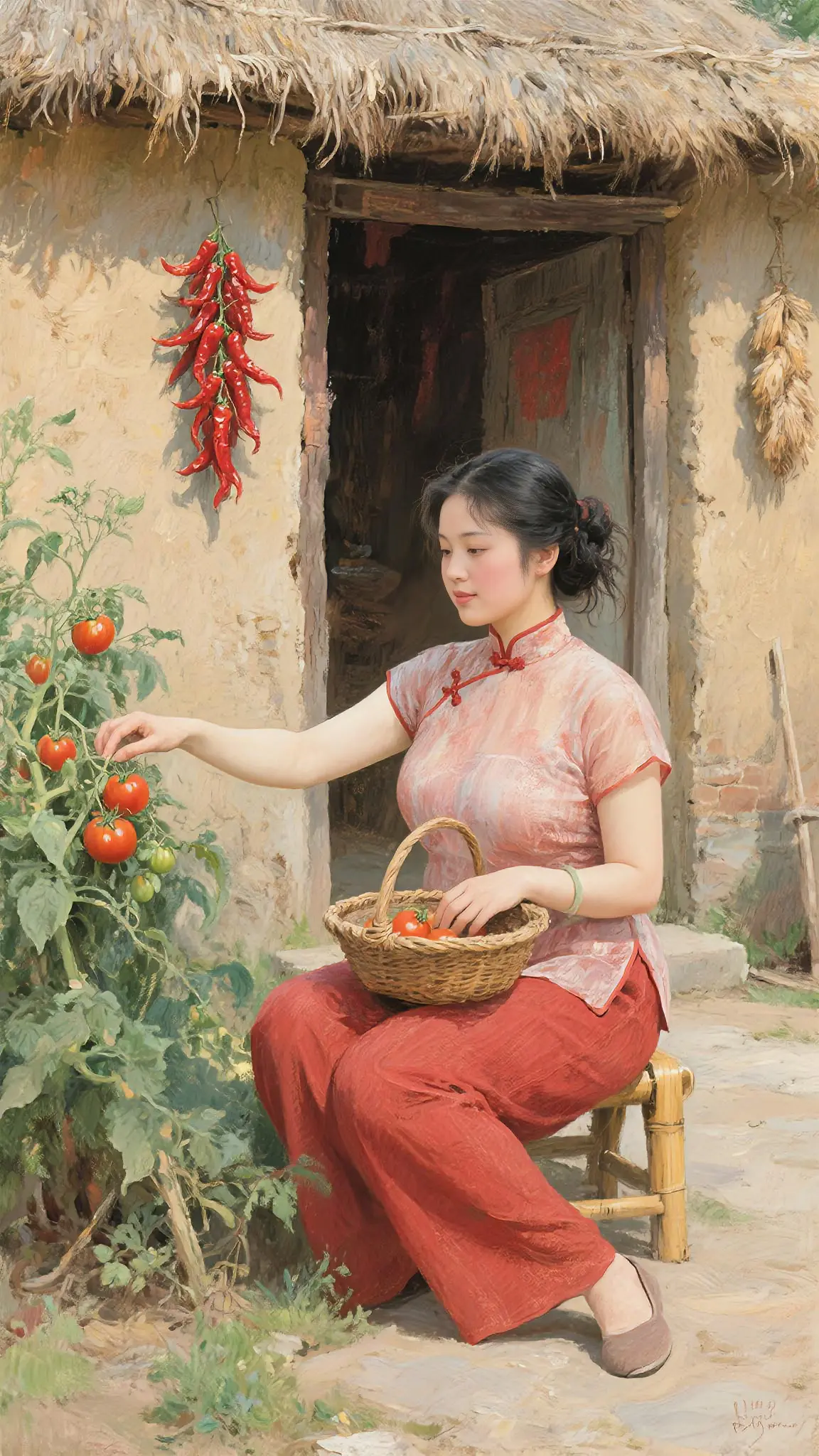 油彩画
