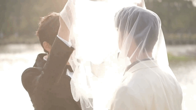 ？这是在致敬头纱吻吗