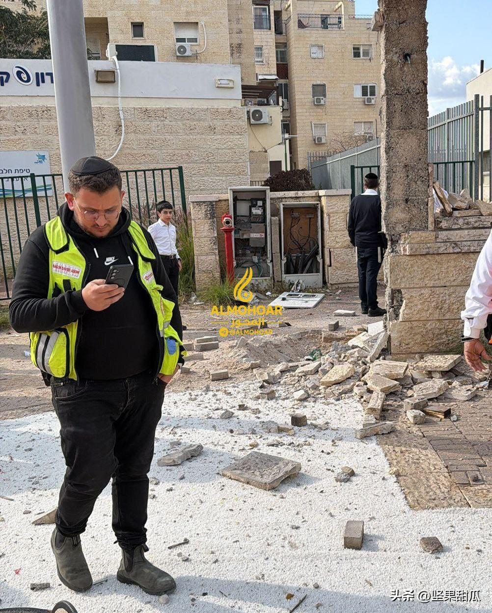 管制很严格，以色列控制区的南部埃拉特，以色列媒体发布一张图片，显示定居点遭到伊朗