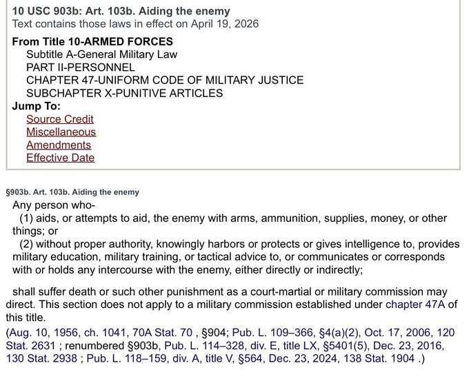 伊朗的局势让我比以往任何时候都更加确信，对深层政府行动者的起诉将由美国军方处理，