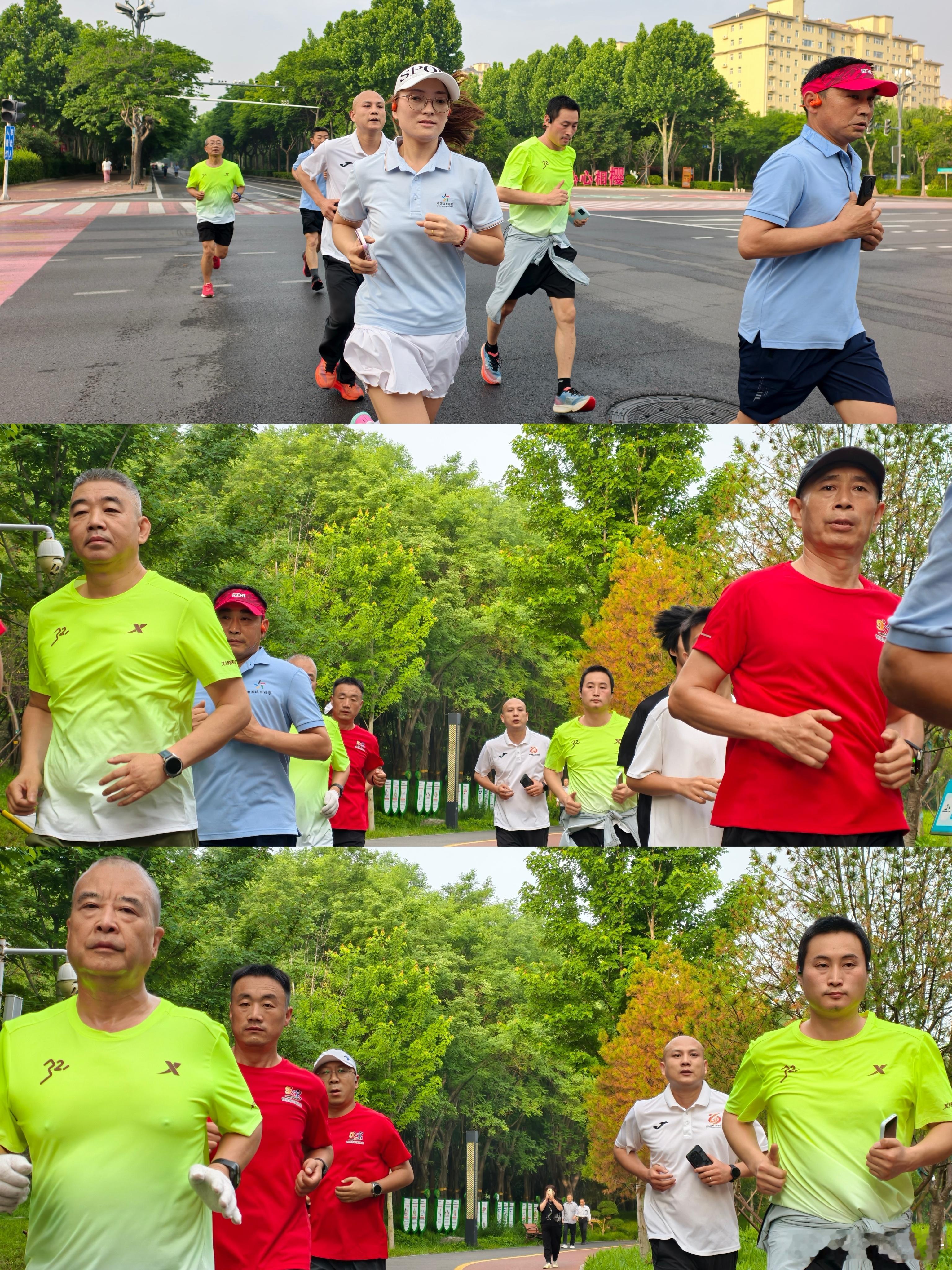 鹤壁黎明脚步团跑分享:晨光为引，步履同行。一人奔跑是自律，一群奔跑是盛宴，同频的