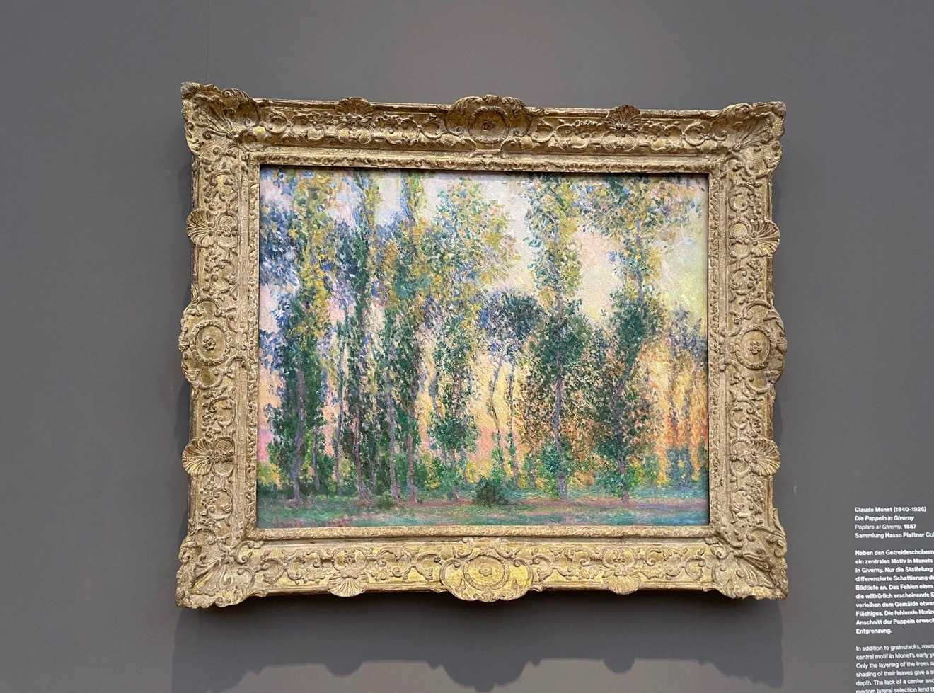 Claude Monet｜Poplars at Giverny ​​​