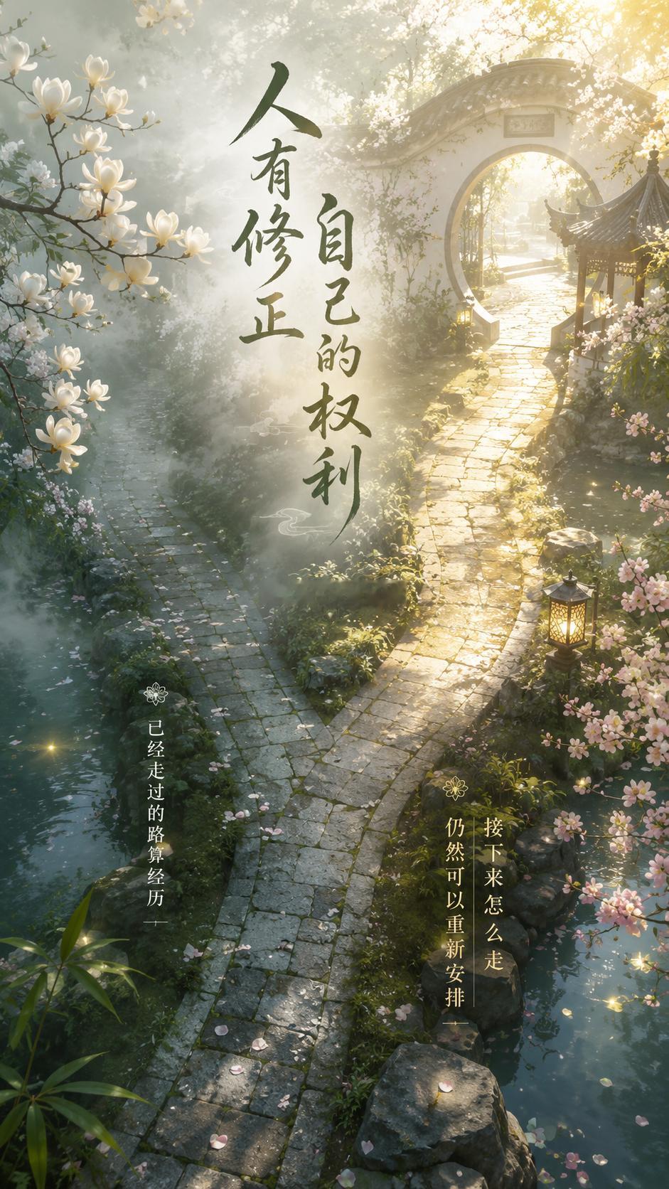 你可以承认以前的选择不合适，不必为了证明当初没错，把往后的日子也搭进去。人有修正