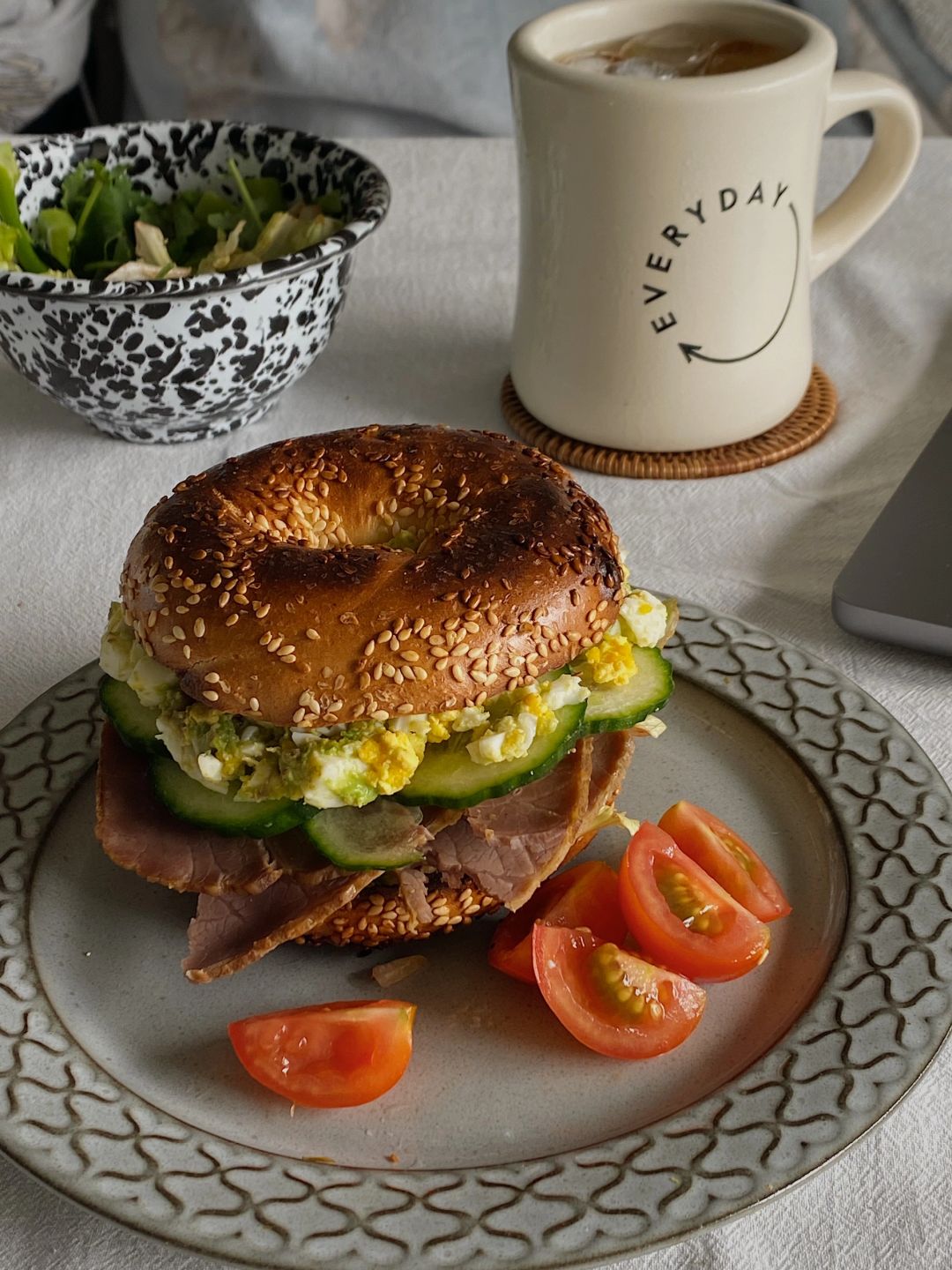 2023最后一次早餐！吃最爱的bagel🥯
