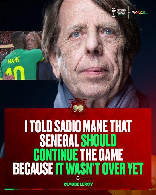 前甲A联赛外教勒鲁瓦

在非洲决赛对阵摩洛哥的比赛中，塞内加尔队因对判罚不满一度