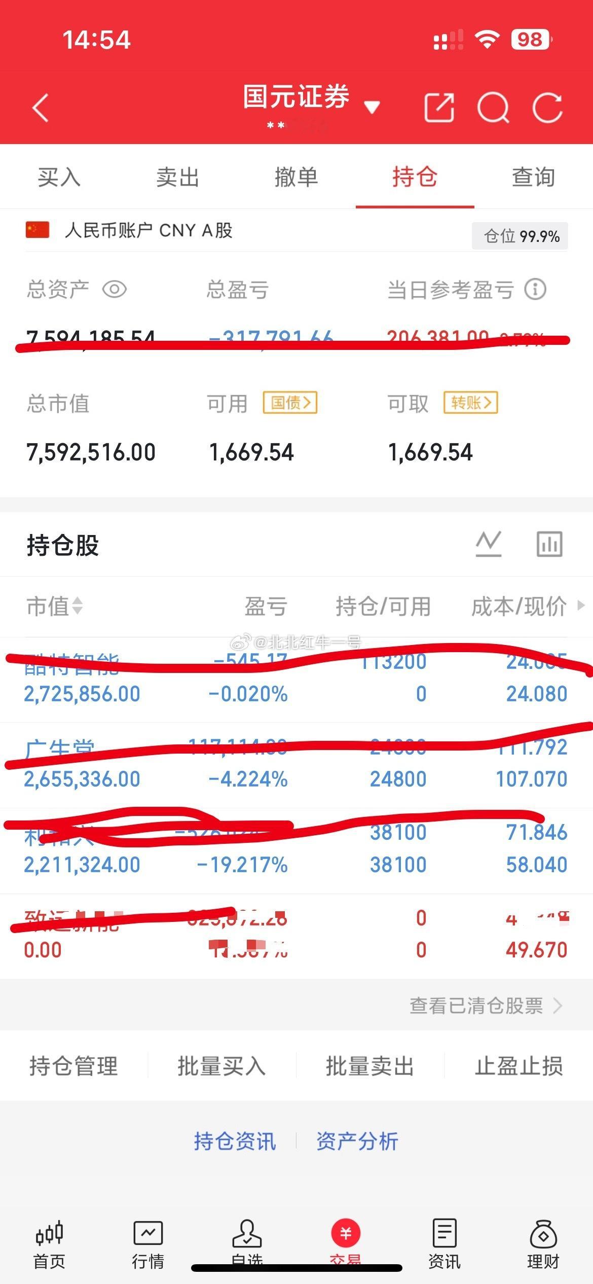最近给这利和给拖累了，盈时没及时止盈出局，致远新能今天也没把控好，早盘冲高止盈出