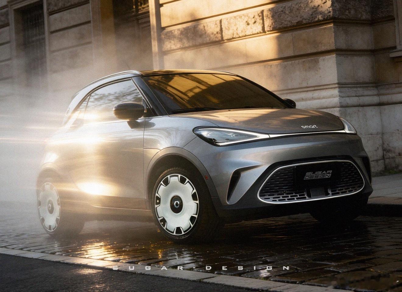 网上据说smart精灵2号长这样～回归经典双门造型 