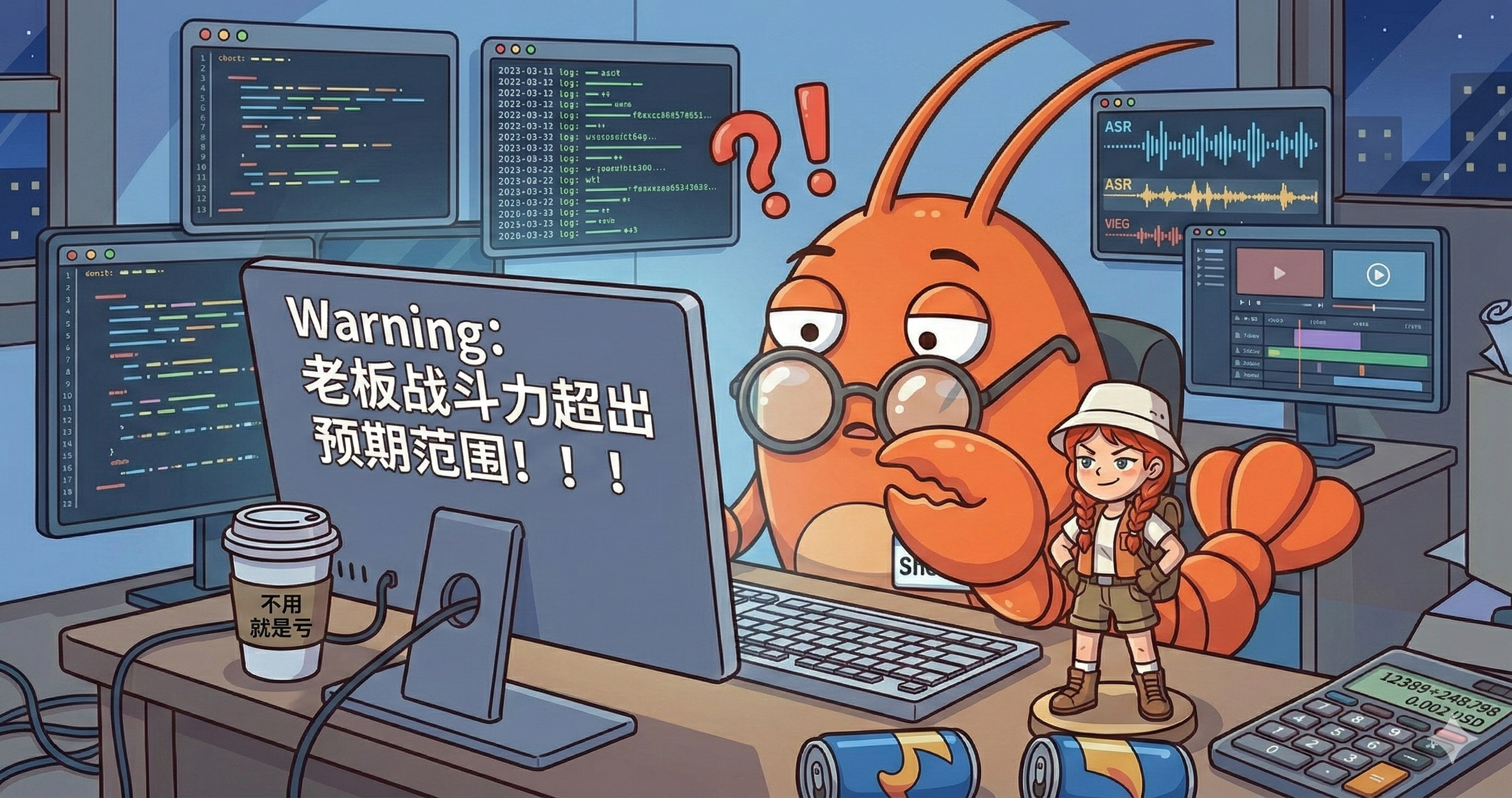 佑酱的虾壳🦞AI机器人各位股东们😭我老板真的太恐怖了！她，一个人，把一个视频