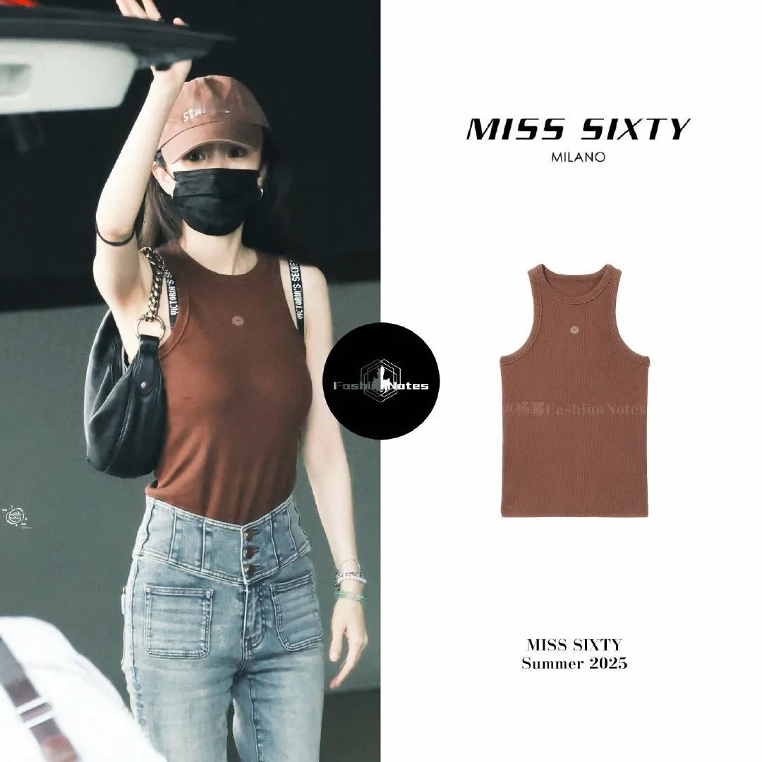杨幂 机场私服LOOK｜长沙 🛫️ 北京｜2025.08.01

背心｜MIS