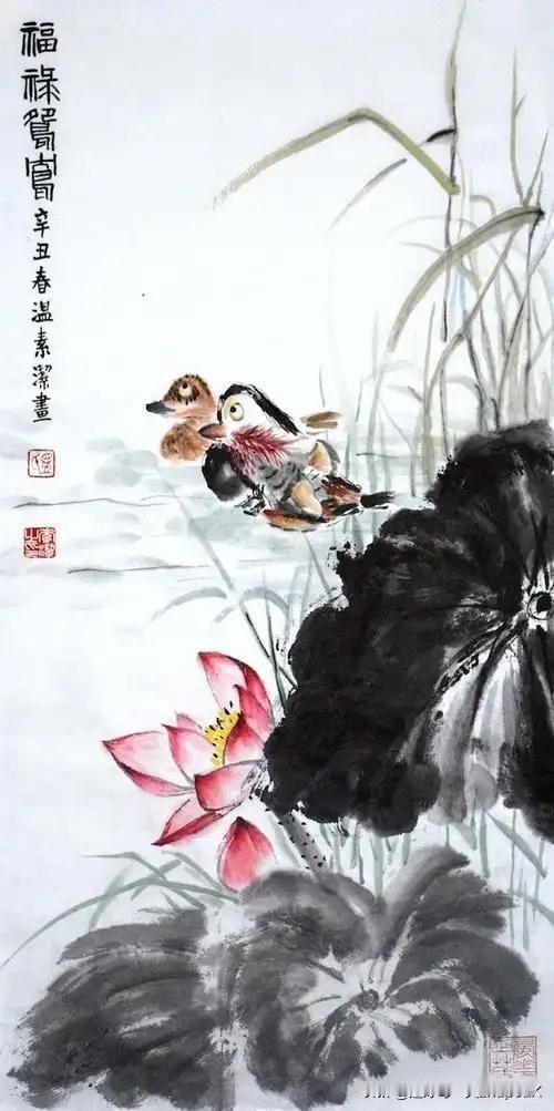 《齐安郡后池绝句》
——唐・杜牧
菱透浮萍绿锦池，
夏莺千啭弄蔷薇。
尽日无人看