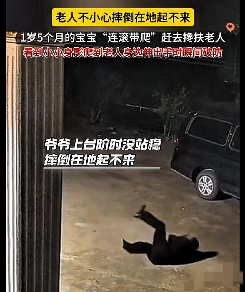 天津这1岁半娃的操作，直接戳中了所有人的泪点！

这哪是什么小不点，分明是爷爷的