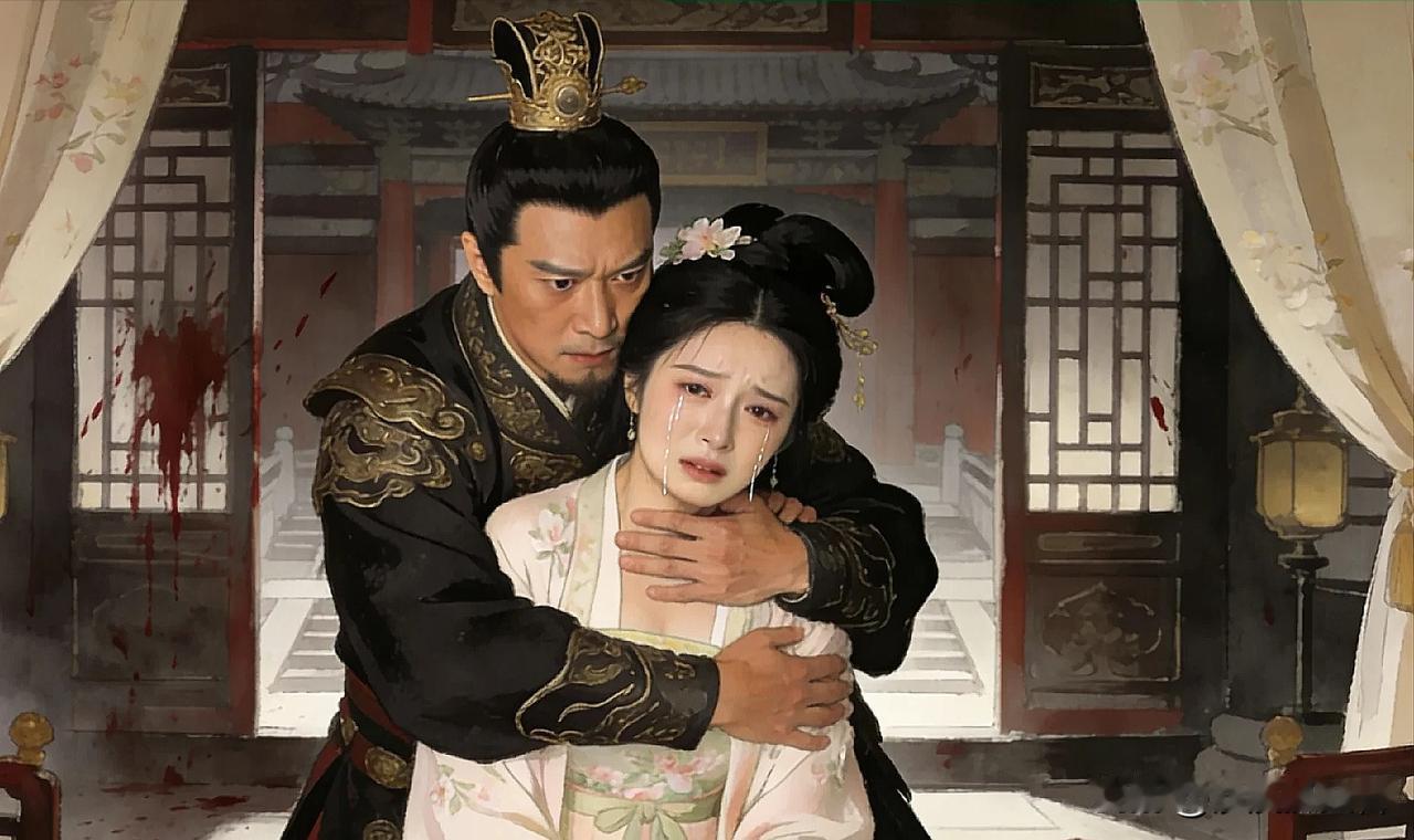 626年，李元吉刚死，27岁的李世民闯入杨氏的房间。杨氏哭得梨花带雨：“秦王，元