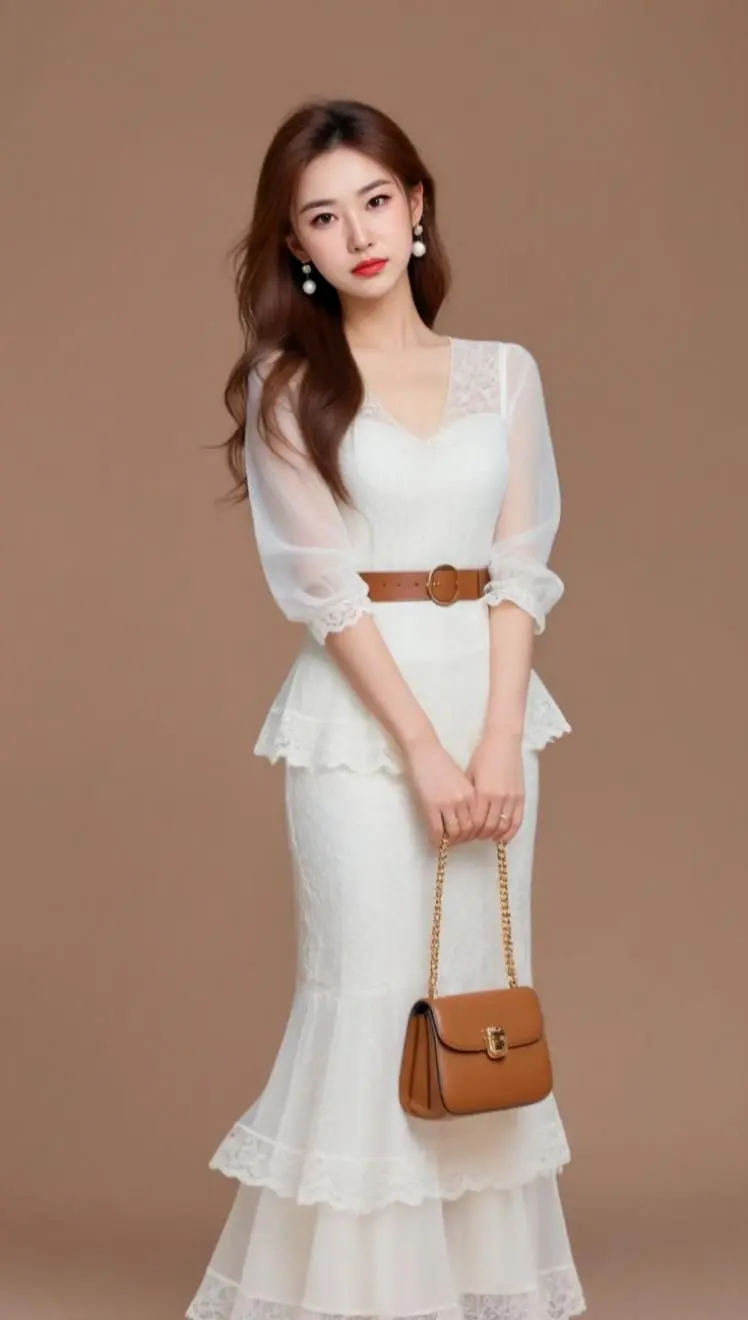 AI蕾丝淑女照 ai创作