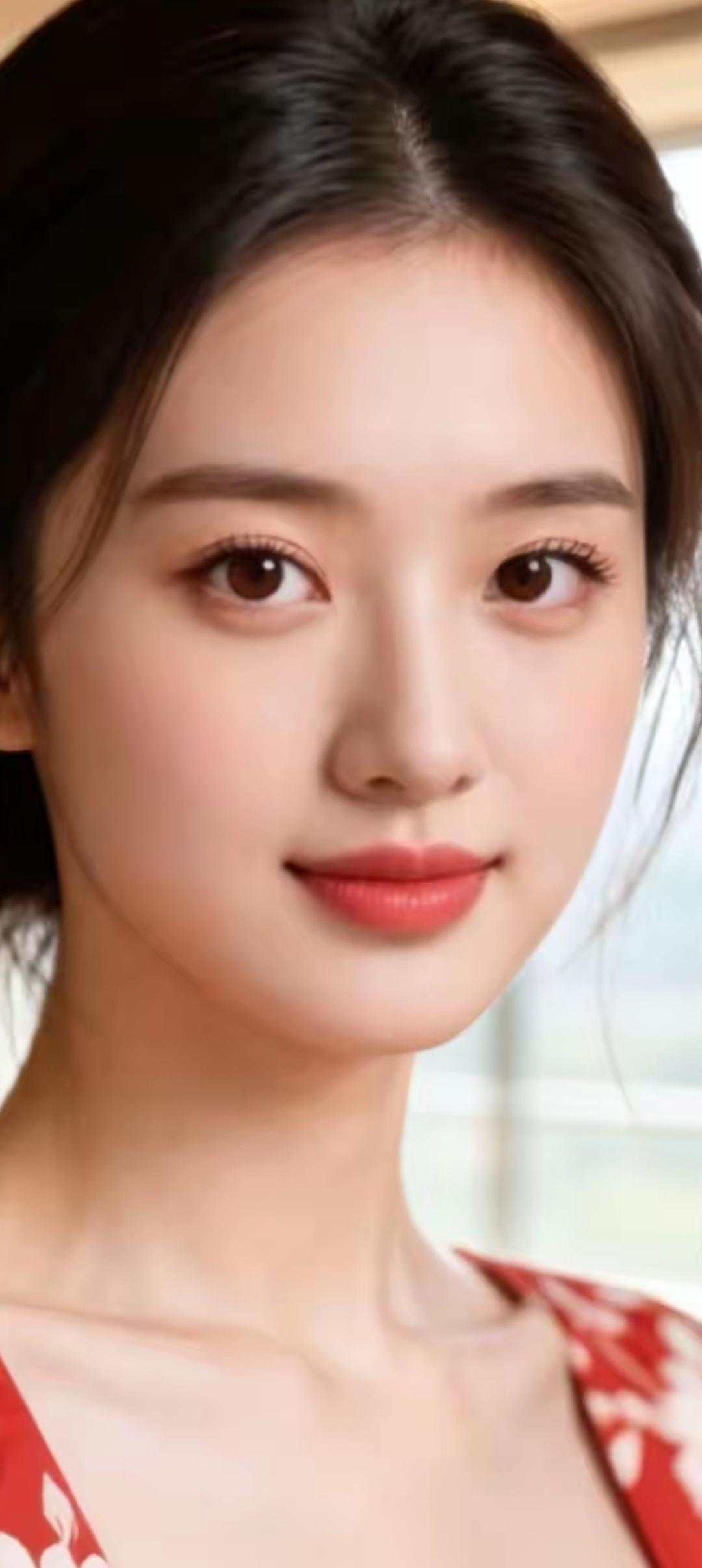 温柔甜美的少女，微笑中散发着无限魅力！🌸💖