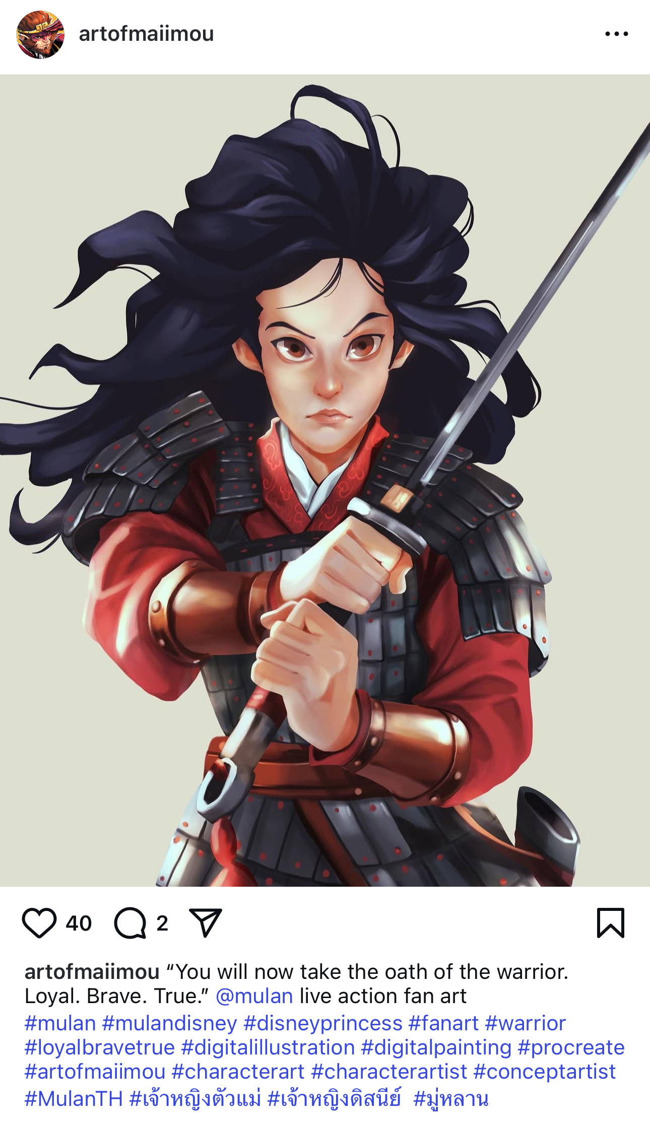 刘亦菲 lyf 花木兰 来自Ins的artist的刘亦菲花木兰产出（cr art