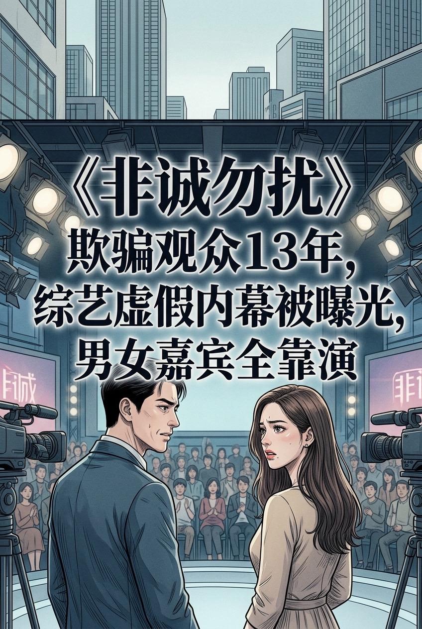 《非诚勿扰》欺骗观众13年，综艺虚假内幕。被曝光，男女嘉宾全靠演