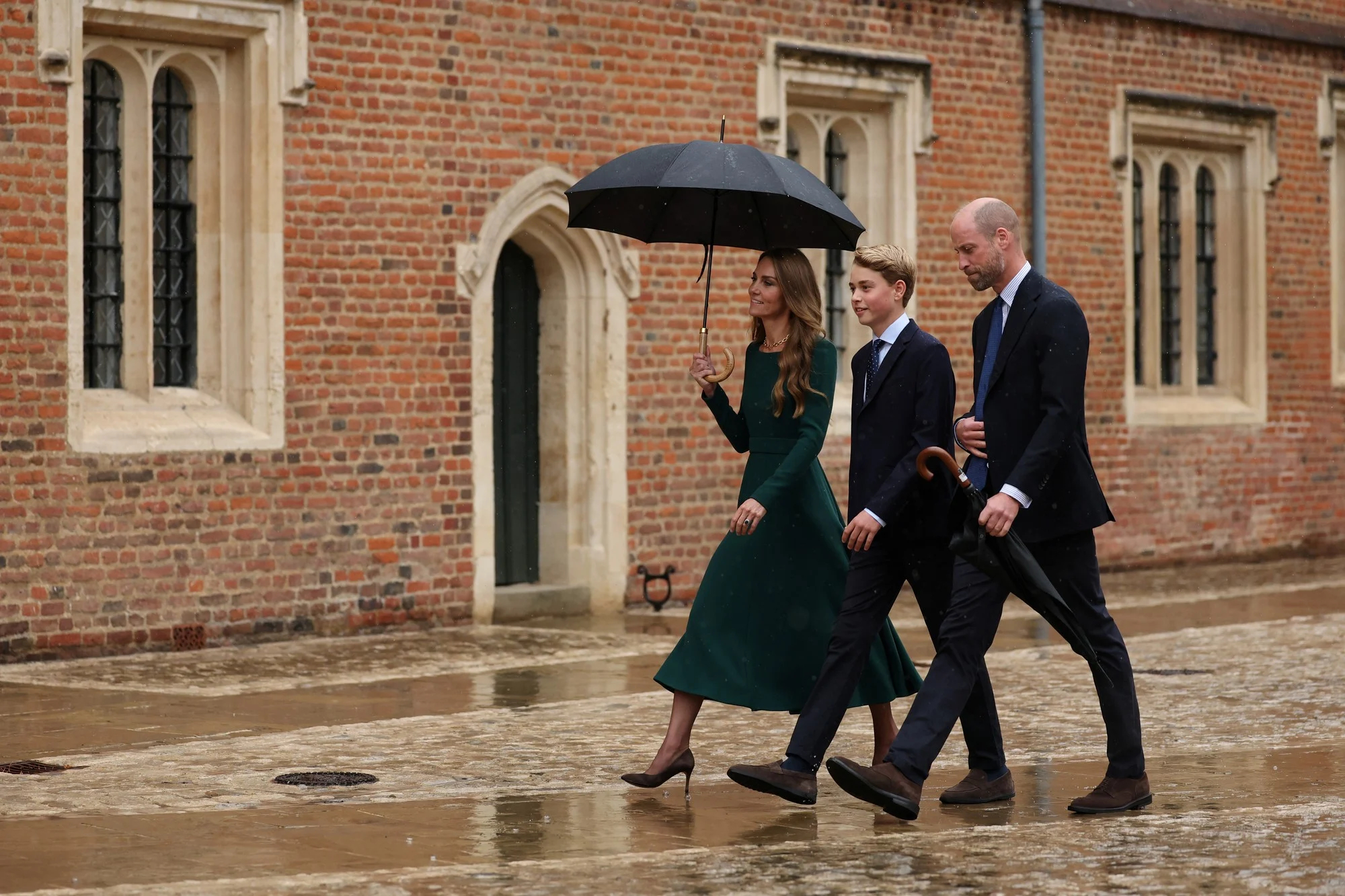 Prince George和父母Prince William及Kate Midd