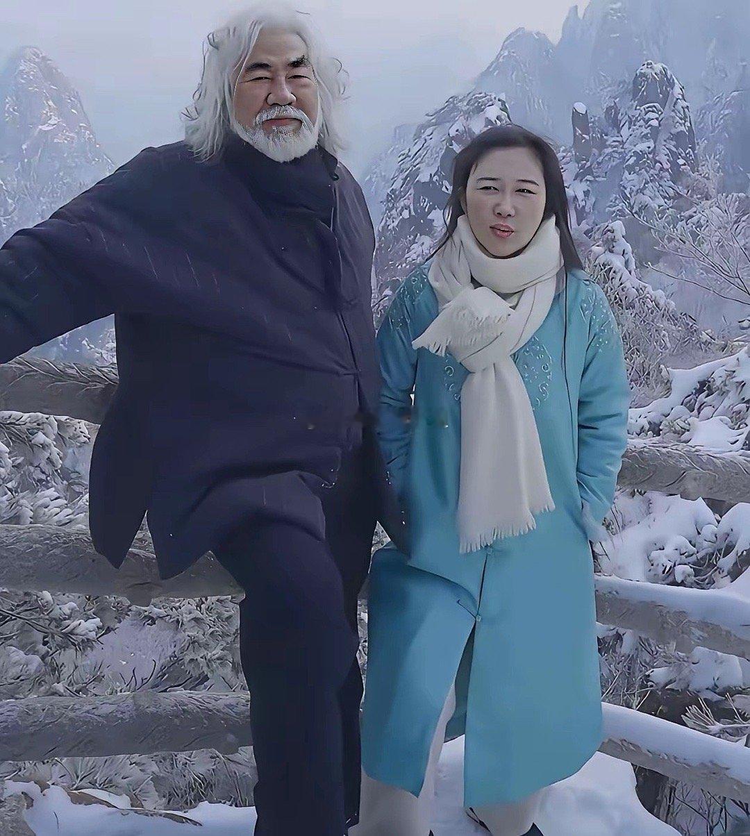 杜估计想把张纪中挂了好继承他的遗产顺带带资找个小白脸70多岁了这天气还要爬雪山真