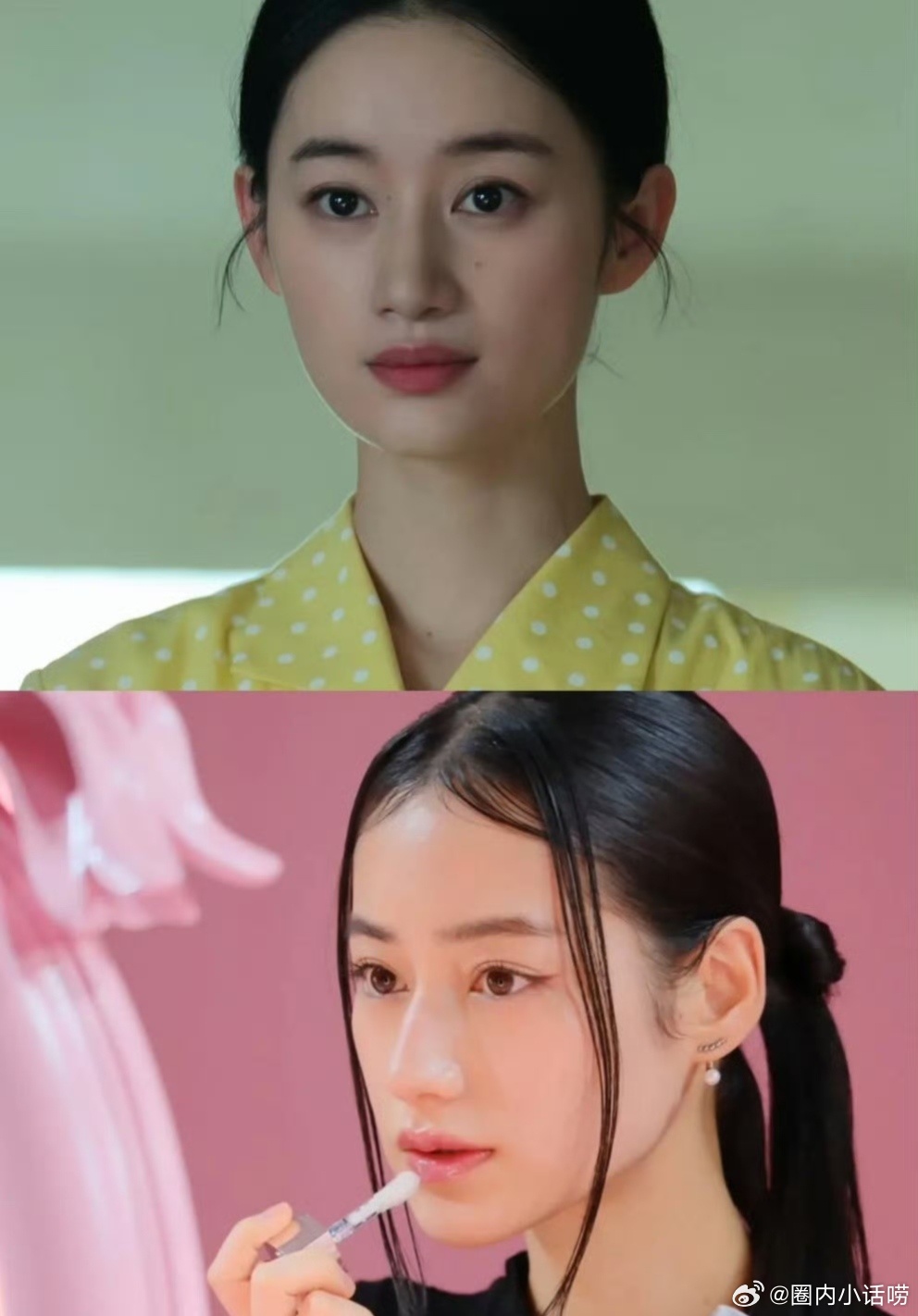 圈内小话难以想象这美貌，世上竟然有两份！方穆静这个妆造下，郭晓婷很跟这位日本模特
