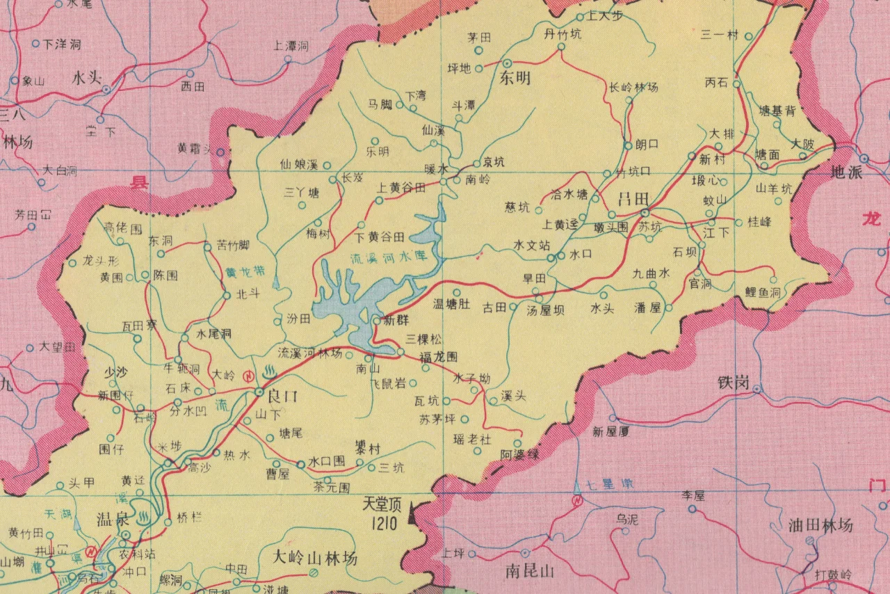 1989年广东从化县地图