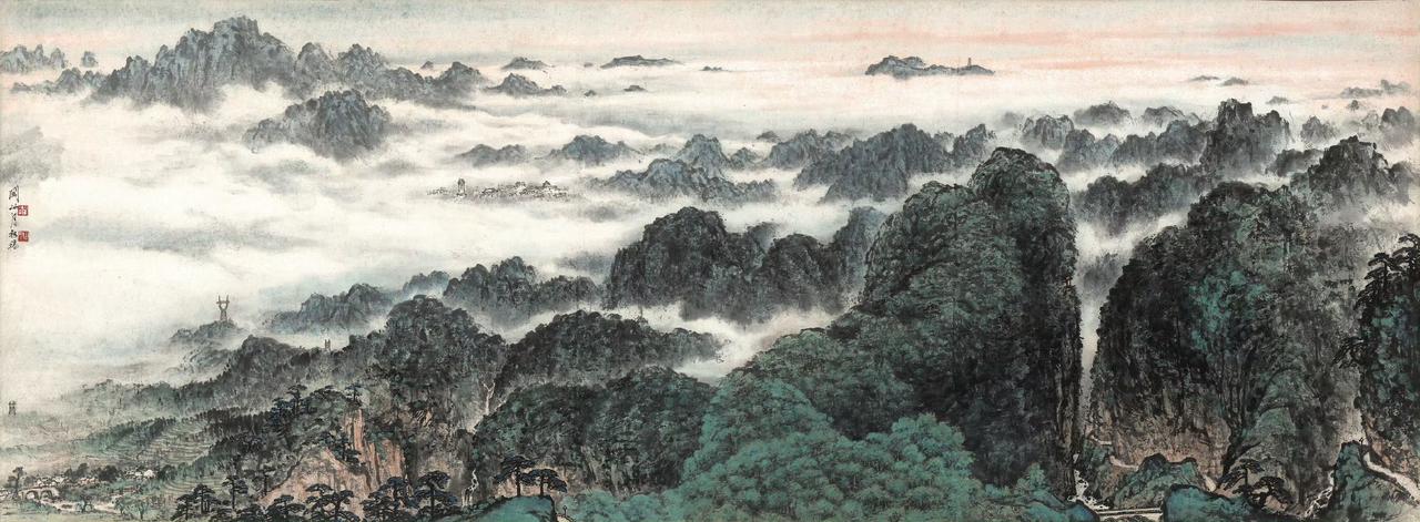 【改名源自李白，一生不画玫瑰｜国画大师关山月】
什么样的山水，能被挂在人民大会堂