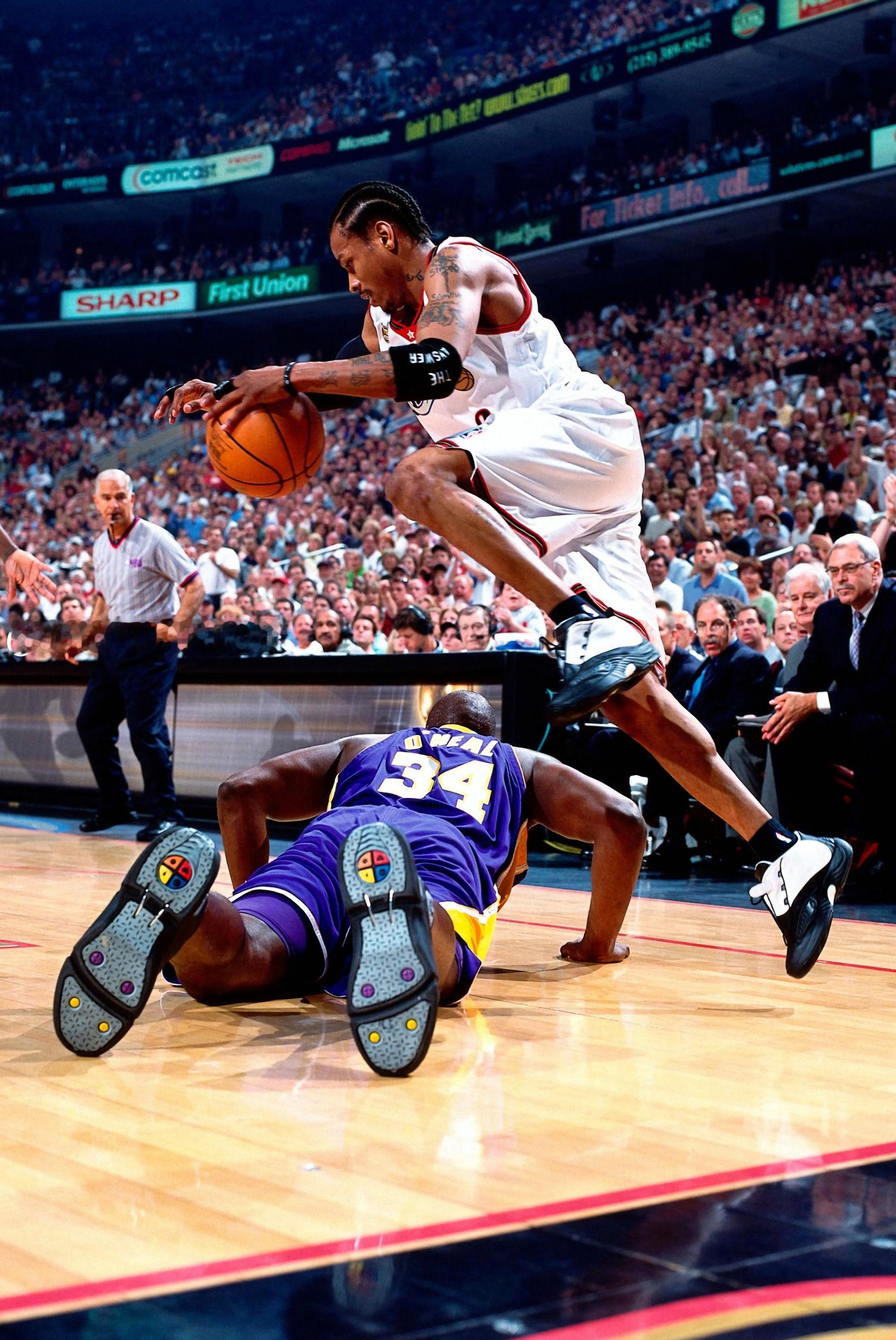 Allen Iverson 2001nba艾弗森奥尼尔