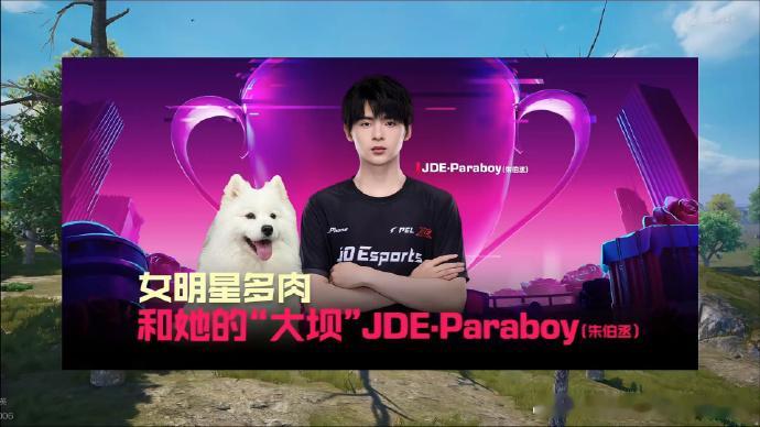 往年今日，PEL第五周周决期间，JDE-Paraboy与"女明星"多肉同框画面回