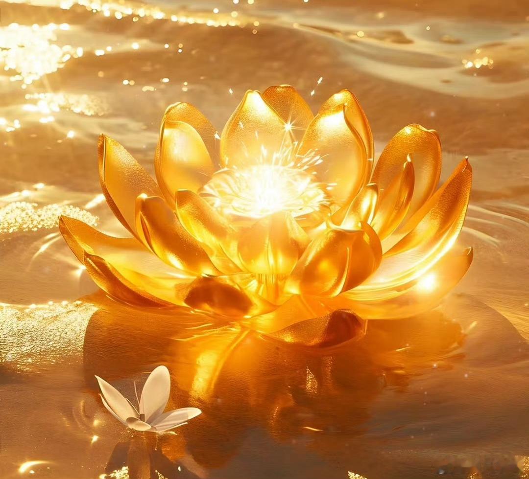 只有善良纯洁，内心慈悲，有福气的人才可以看到金莲。见金莲点赞，26年一整年会好运