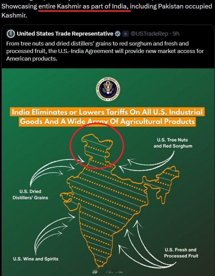 突发新闻：美国政府“将整个克什米尔地区划归印度管辖”的做法激怒了巴基斯坦人。海外