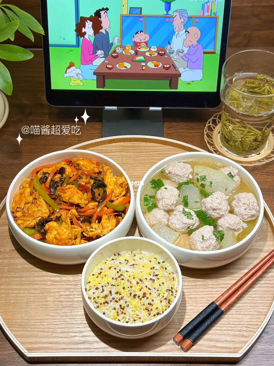🥢一人食| 鱼香鸡蛋·奶奶版冬瓜丸子汤🍲